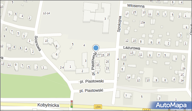 Jerzykowo, Plac Piastowski, 12, mapa Jerzykowo