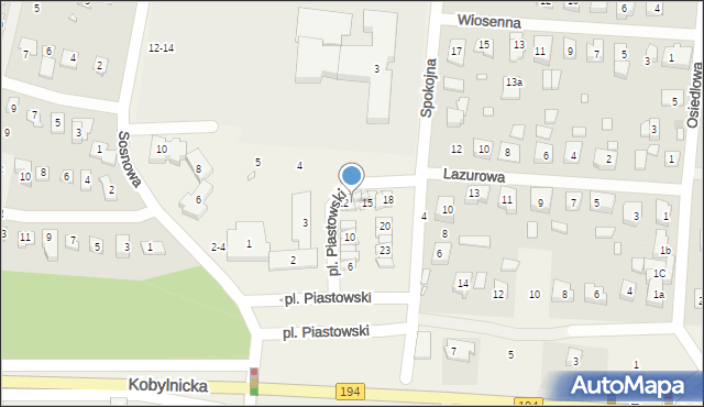 Jerzykowo, Plac Piastowski, 13, mapa Jerzykowo