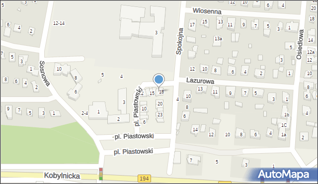 Jerzykowo, Plac Piastowski, 17, mapa Jerzykowo