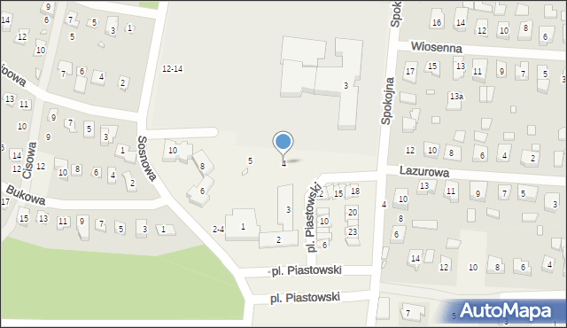 Jerzykowo, Plac Piastowski, 4, mapa Jerzykowo