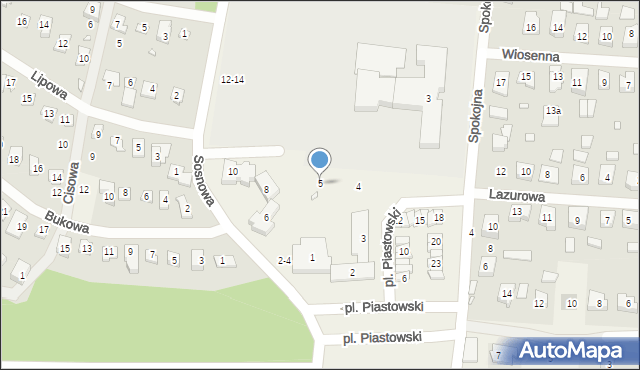 Jerzykowo, Plac Piastowski, 5, mapa Jerzykowo