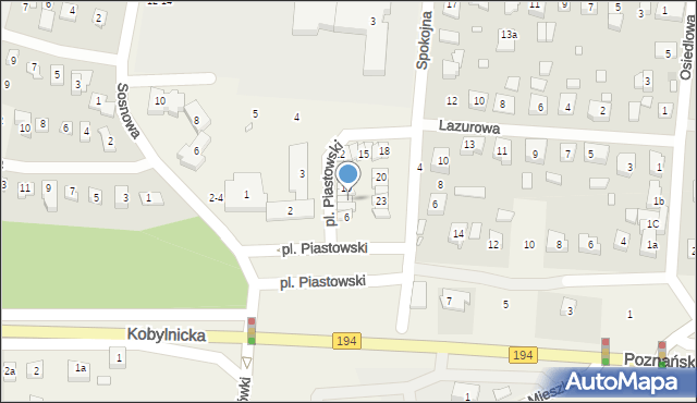 Jerzykowo, Plac Piastowski, 8, mapa Jerzykowo