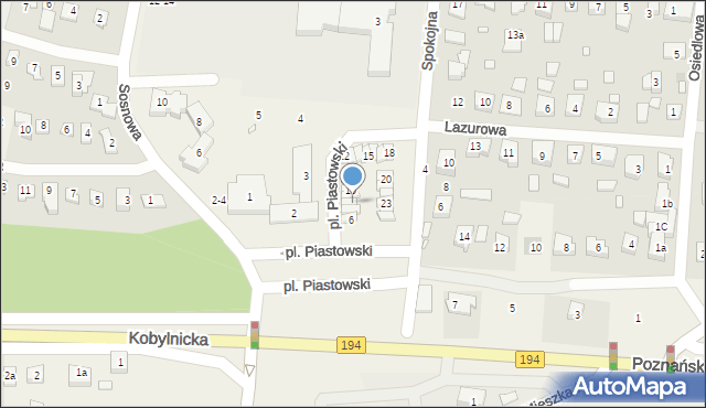 Jerzykowo, Plac Piastowski, 8, mapa Jerzykowo