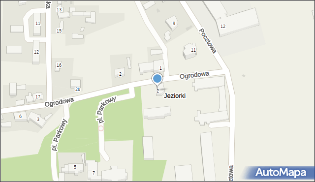 Jeziorki, Plac Parkowy, 2, mapa Jeziorki