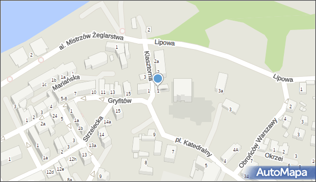 Kamień Pomorski, Plac Katedralny, 1, mapa Kamień Pomorski