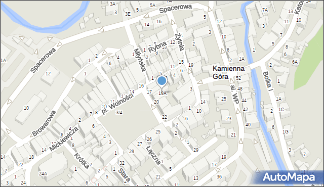 Kamienna Góra, Plac Wolności, 19A, mapa Kamienna Góra