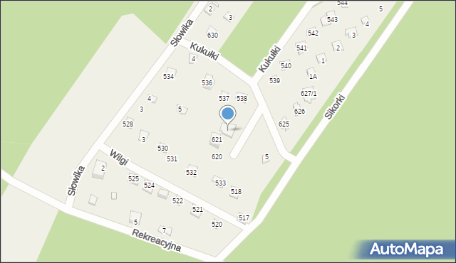 Kamińsko, Plac Jastrzębia, 622, mapa Kamińsko