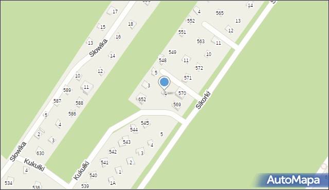 Kamińsko, Plac Sokoła, 560, mapa Kamińsko