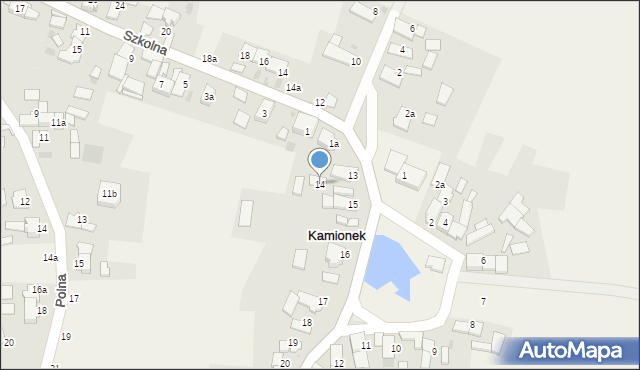 Kamionek, Plac Stawowy, 14, mapa Kamionek