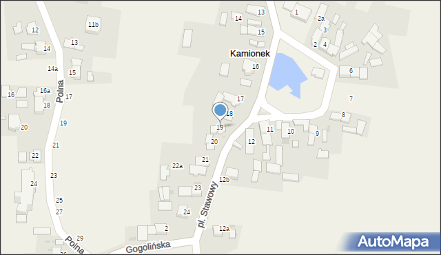 Kamionek, Plac Stawowy, 19, mapa Kamionek