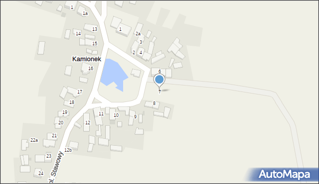 Kamionek, Plac Stawowy, 7, mapa Kamionek