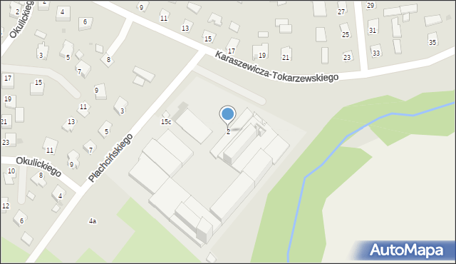 Kańczuga, Płachcińskiego Bolesława, 2, mapa Kańczuga