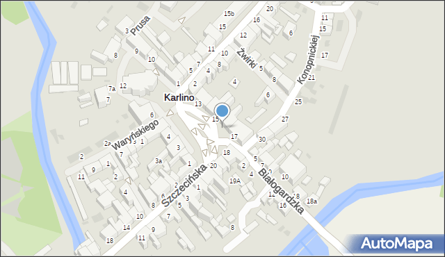 Karlino, Plac Jana Pawła II, 16, mapa Karlino