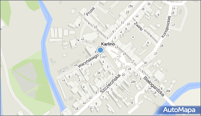 Karlino, Plac Jana Pawła II, 5, mapa Karlino