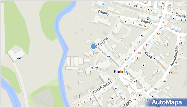 Karlino, Plac Jana Pawła II, 8, mapa Karlino