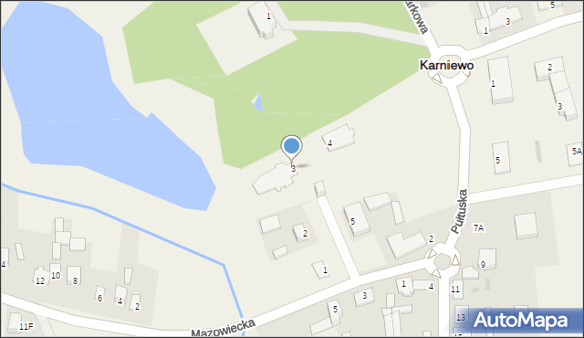 Karniewo, Plac Kościelny, 3, mapa Karniewo