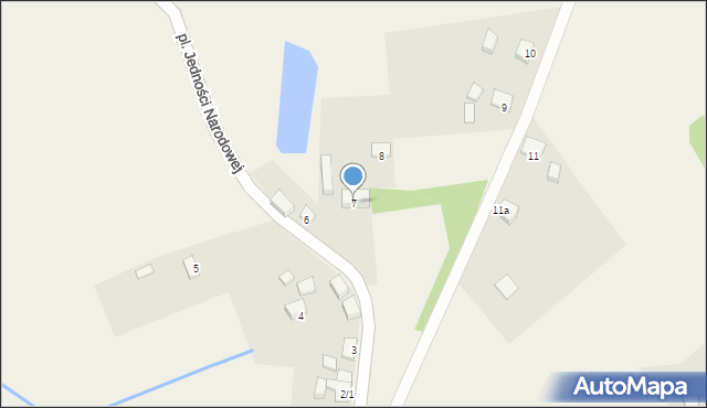 Karsko, Plac Jedności Narodowej, 7, mapa Karsko