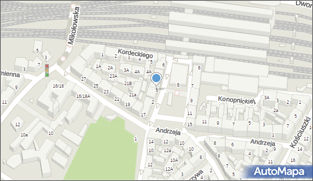 Katowice, Plac Oddziałów Młodzieży Powstańczej, 3, mapa Katowic