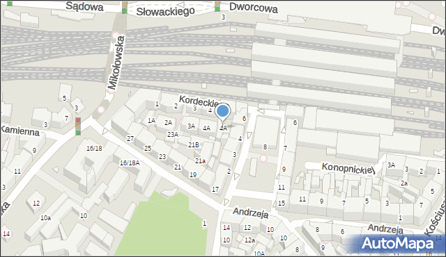 Katowice, Plac Oddziałów Młodzieży Powstańczej, 4A, mapa Katowic