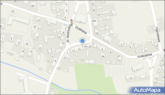 Kazimierz Biskupi, Plac Wolności, 14, mapa Kazimierz Biskupi