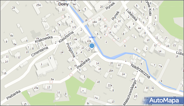 Kazimierz Dolny, Plebanka, 2, mapa Kazimierz Dolny