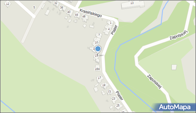 Kędzierzyn-Koźle, Plater Emilii, 16, mapa Kędzierzyna-Koźle