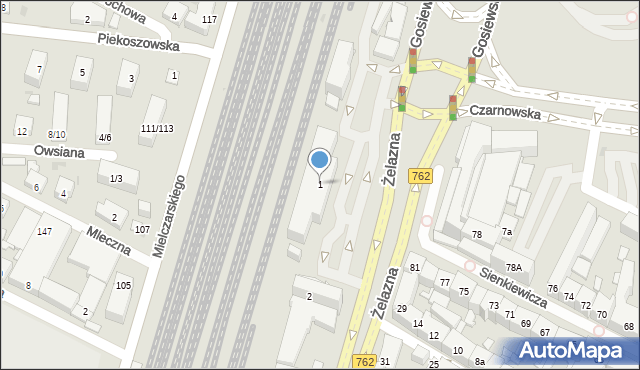 Kielce, Plac Niepodległości, 1, mapa Kielc