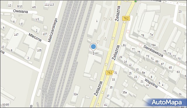 Kielce, Plac Niepodległości, 2, mapa Kielc