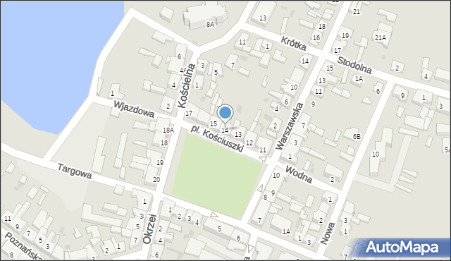 Kleczew, Plac Kościuszki Tadeusza, gen., 14, mapa Kleczew