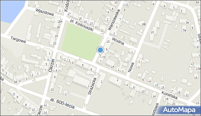 Kleczew, Plac Kościuszki Tadeusza, gen., 7/1, mapa Kleczew