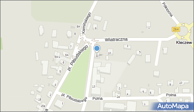 Kleczew, Plac Piłsudskiego Józefa, marsz., 11, mapa Kleczew