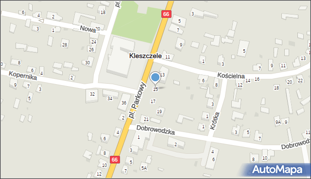 Kleszczele, Plac Parkowy, 15, mapa Kleszczele