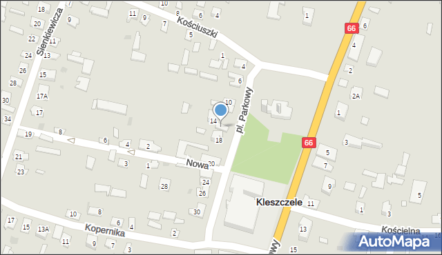 Kleszczele, Plac Parkowy, 16, mapa Kleszczele