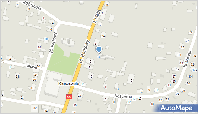 Kleszczele, Plac Parkowy, 3, mapa Kleszczele