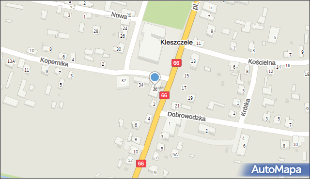 Kleszczele, Plac Parkowy, 36, mapa Kleszczele