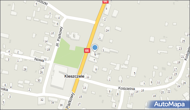 Kleszczele, Plac Parkowy, 5, mapa Kleszczele