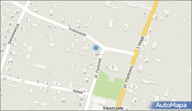 Kleszczele, Plac Parkowy, 6, mapa Kleszczele