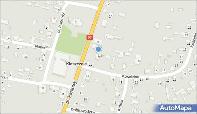 Kleszczele, Plac Parkowy, 9, mapa Kleszczele