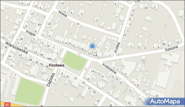 Kłodawa, Plac Wolności, 11A, mapa Kłodawa