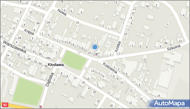 Kłodawa, Plac Wolności, 11B, mapa Kłodawa