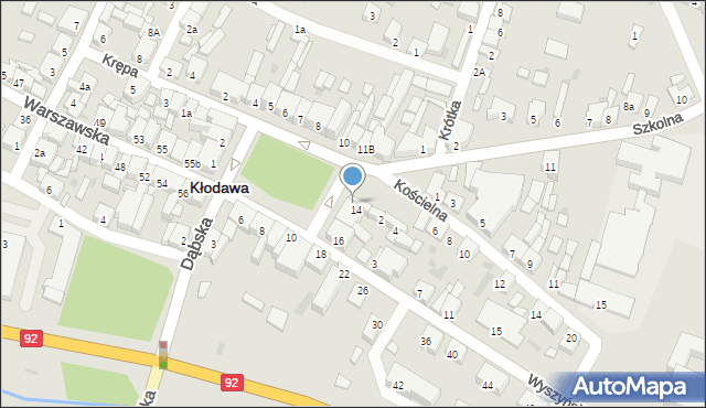 Kłodawa, Plac Wolności, 14a, mapa Kłodawa