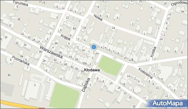 Kłodawa, Plac Wolności, 3, mapa Kłodawa