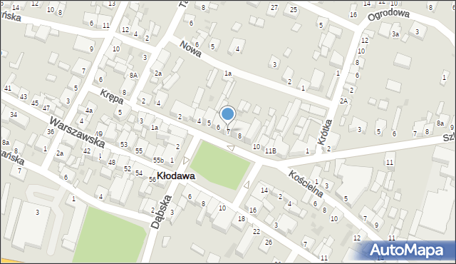 Kłodawa, Plac Wolności, 7, mapa Kłodawa