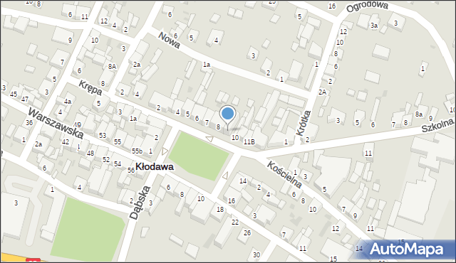 Kłodawa, Plac Wolności, 9, mapa Kłodawa