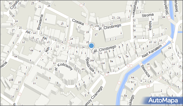 Kłodzko, Plac Króla Bolesława Chrobrego, 14, mapa Kłodzka