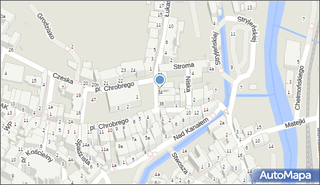 Kłodzko, Plac Króla Bolesława Chrobrego, 34, mapa Kłodzka