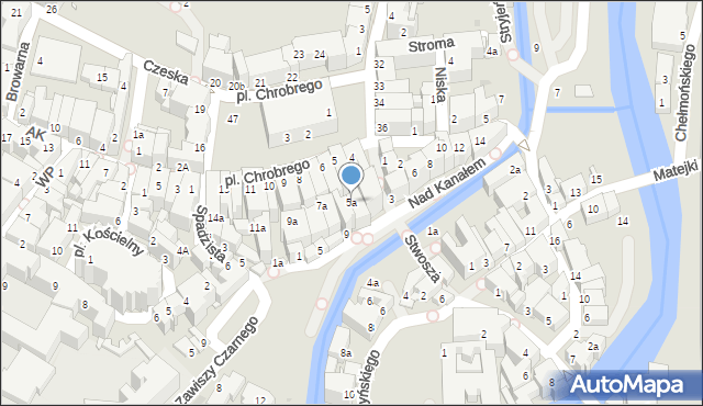 Kłodzko, Plac Króla Bolesława Chrobrego, 5a, mapa Kłodzka