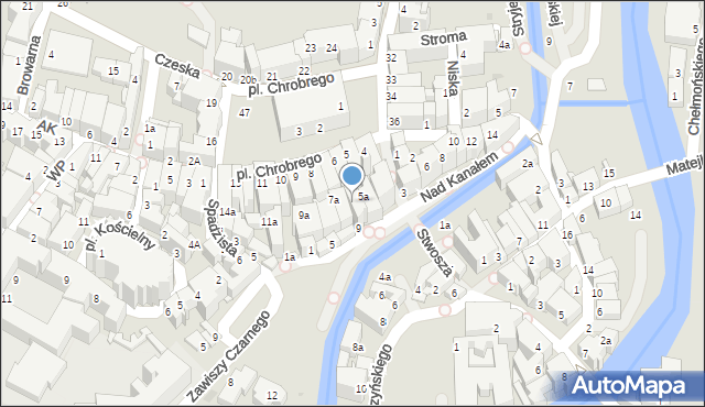 Kłodzko, Plac Króla Bolesława Chrobrego, 6a, mapa Kłodzka