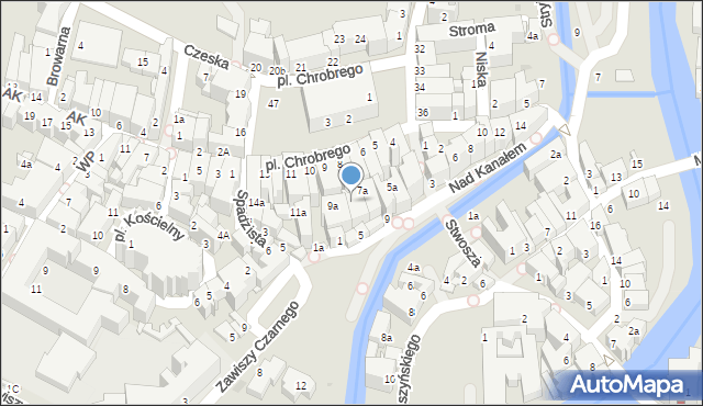 Kłodzko, Plac Króla Bolesława Chrobrego, 8a, mapa Kłodzka