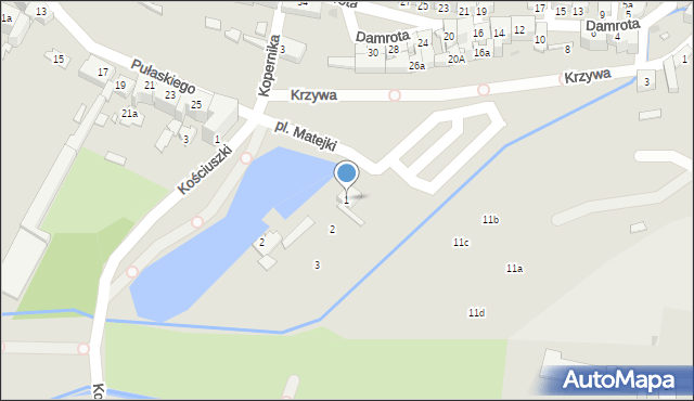 Kluczbork, Plac Matejki Jana, 1, mapa Kluczbork